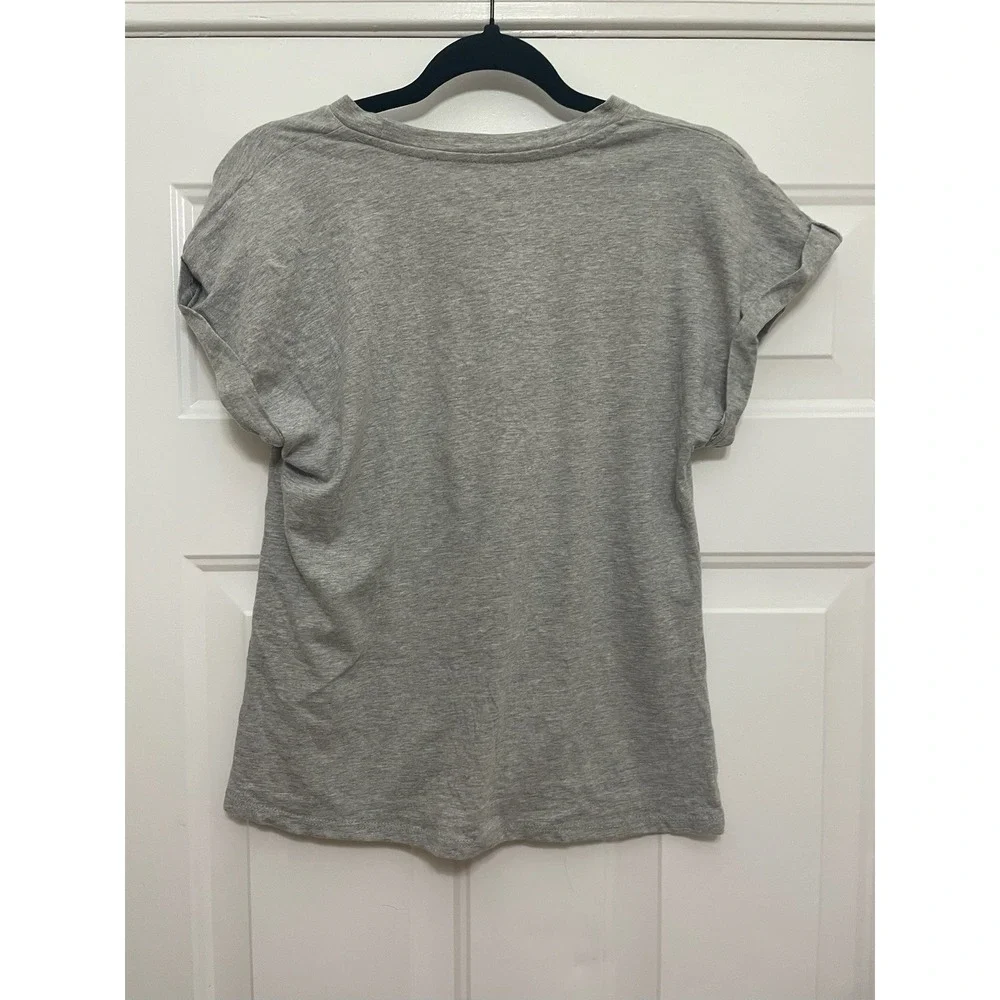 Womens size S Gray Hard Rock Cafe London Knotted T-shirt Casual 90s Retro